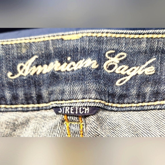 Vintage Y2K American Eagle Low Rise Artist Flare Jeans - Women's Size 8 Long - Picture 6 of 8